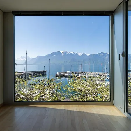 Lakeside Avec Terrasse Et Vue Panoramique Vevey